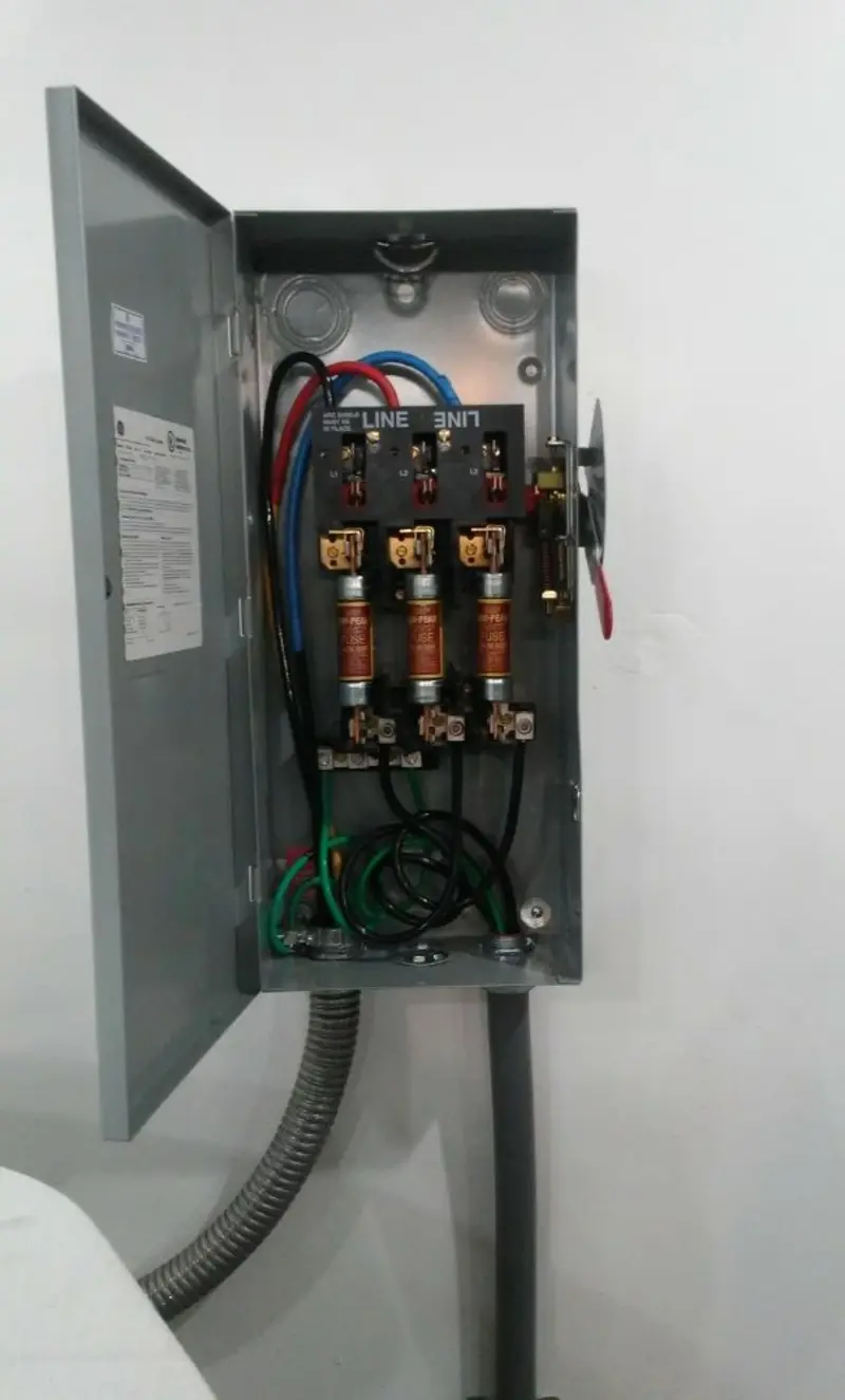 Three-phase disconnect switch installed for Electrical Wiring & Rewiring in Clermont