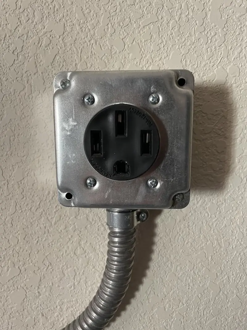 NEMA 14-50 outlet installed for Smart Home Electrical in Clermont